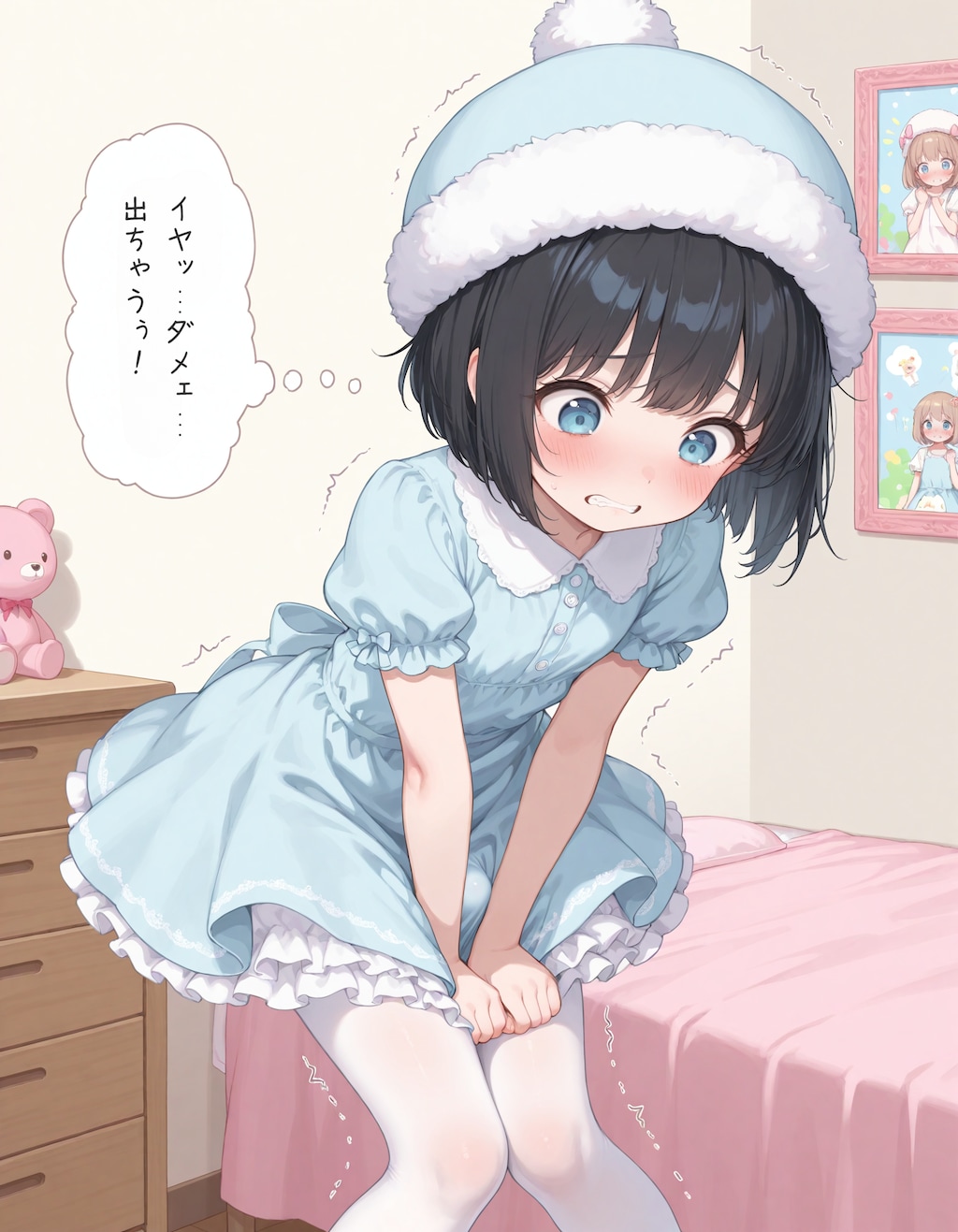 女の子の下着をつける男の娘2