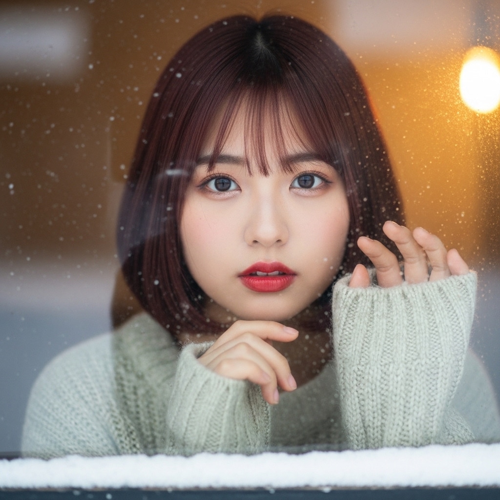 窓の外は雪、、、