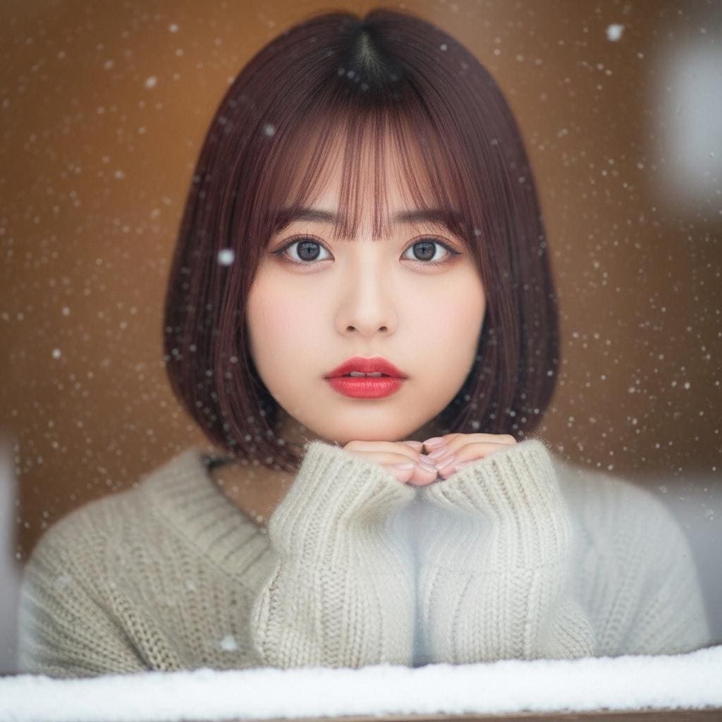 窓の外は雪、、、