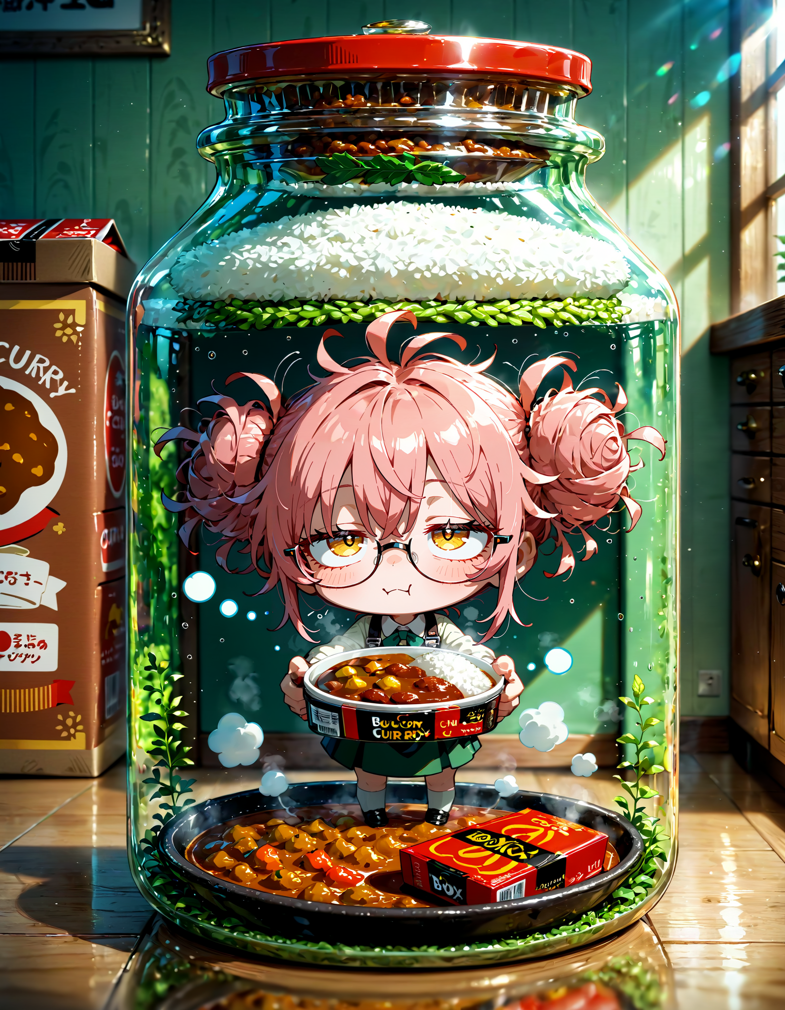 今日は何の日？　ボンカレーの日・レトルトカレーの日 | の人気AIイラスト・グラビア