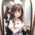 鏡の前のなごみちゃん🪞🫶🏻😌💓 3枚目