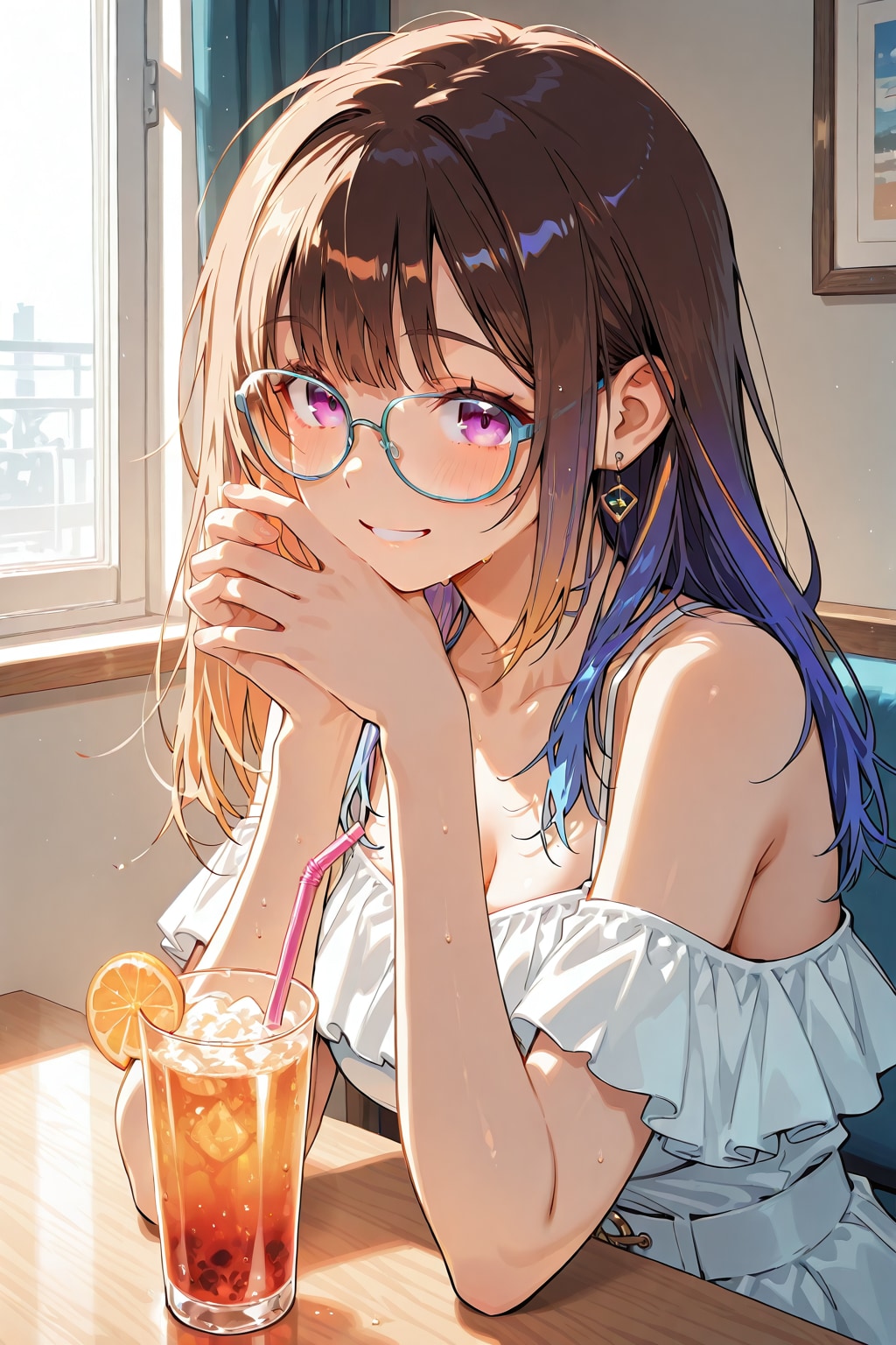 メガネ美少女 | の人気AIイラスト・グラビア