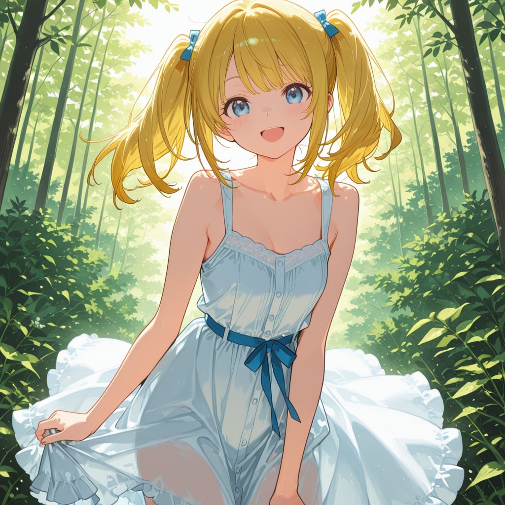 金髪ツインテール