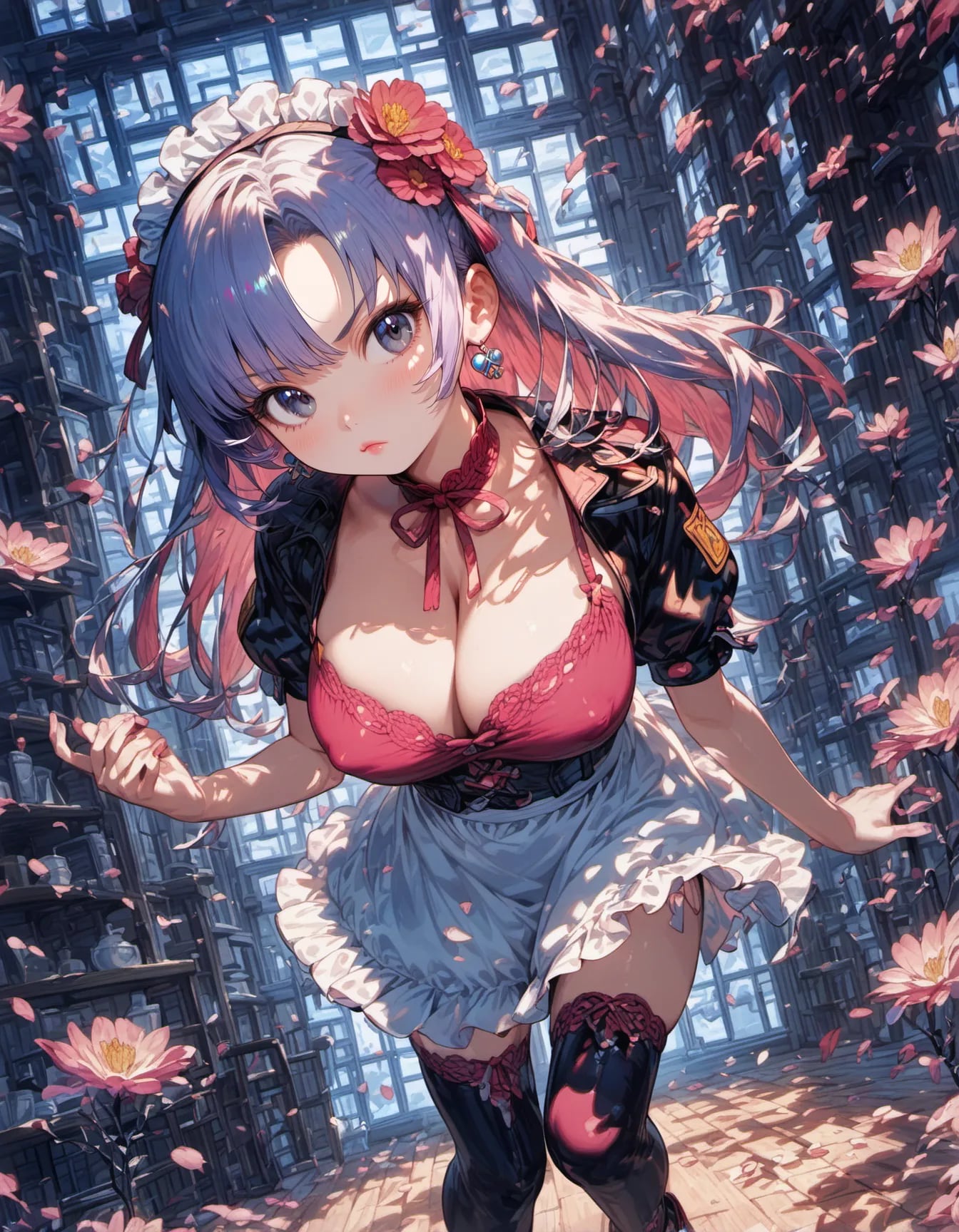 Floral Echoes in the Grand Archive | の人気AIイラスト・グラビア