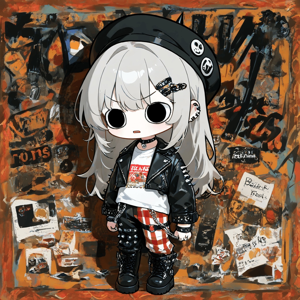 パンクロッカーになってしまったえらいこっちゃ嬢 | の人気AIイラスト・グラビア