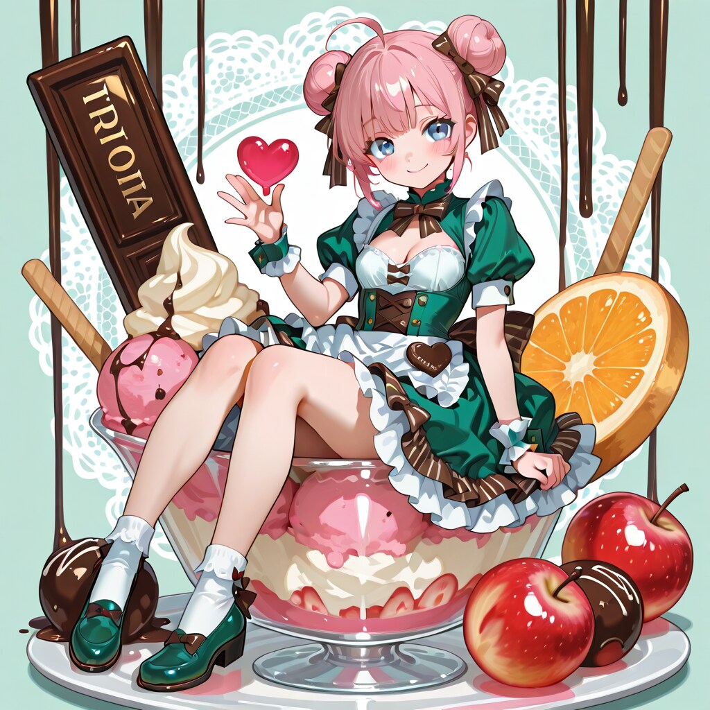 パフェガール🍒 | の人気AIイラスト・グラビア