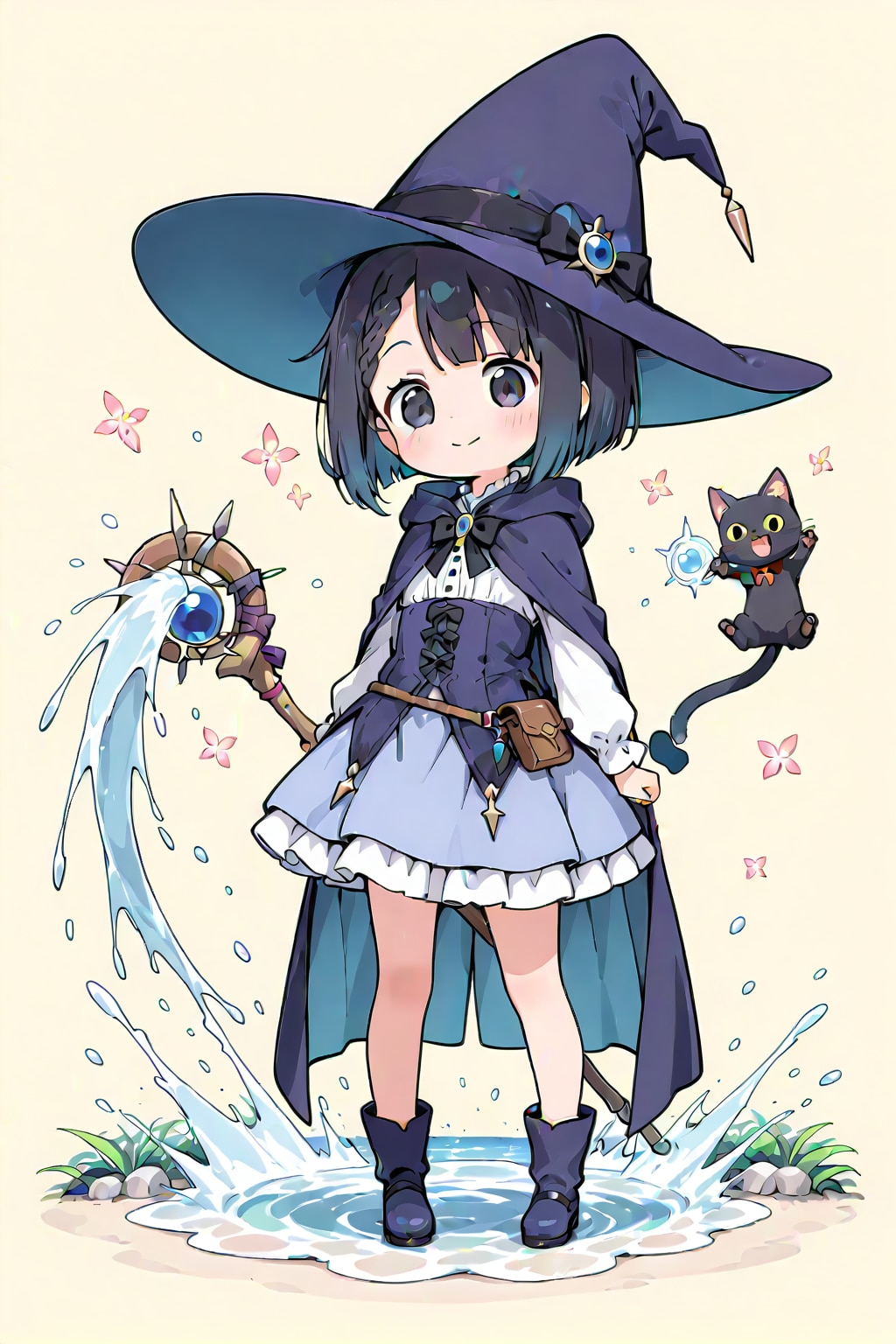 水の魔女と黒猫