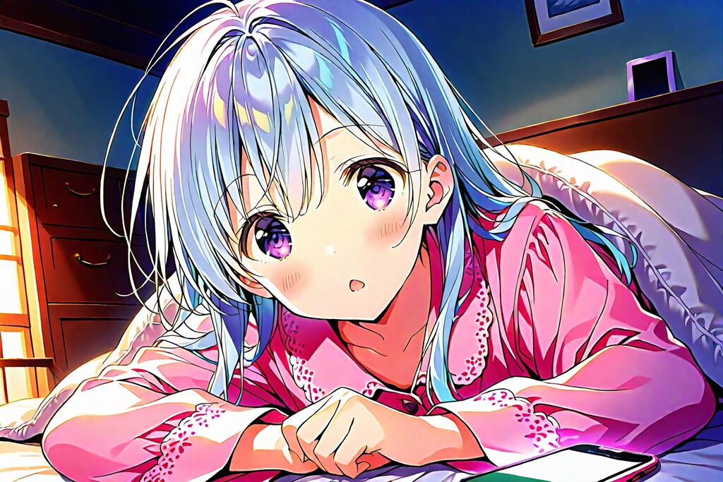 銀髪パジャマ(…はっ！え？あっもう夏休みだった！)_20250722