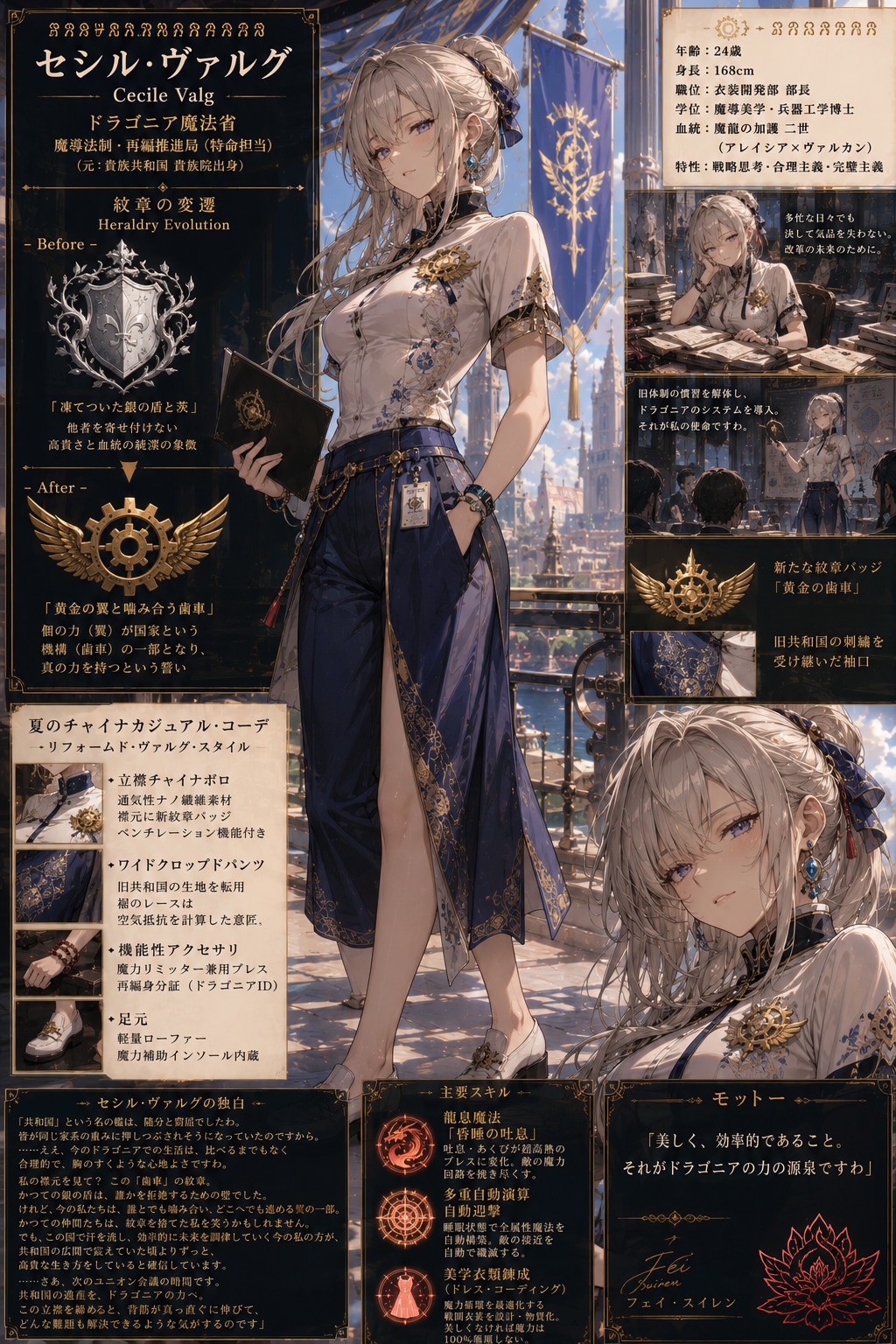 ☀夏コーデな元貴族令嬢：セシル・ヴァルグ