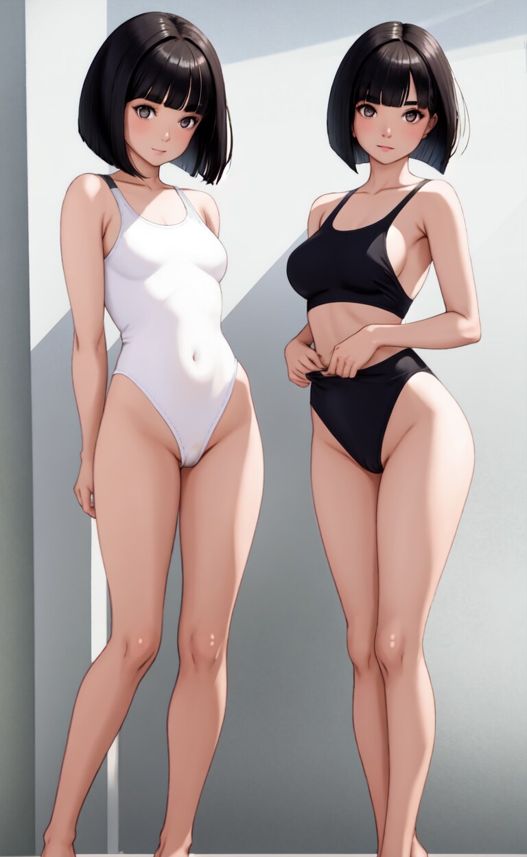 黒髪水着少女　その3