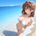L〇VERS 恋に〇ちたら 河〇理恵（海水浴編） 2枚目