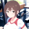 太眉メガネ女子のトレーニング 2枚目