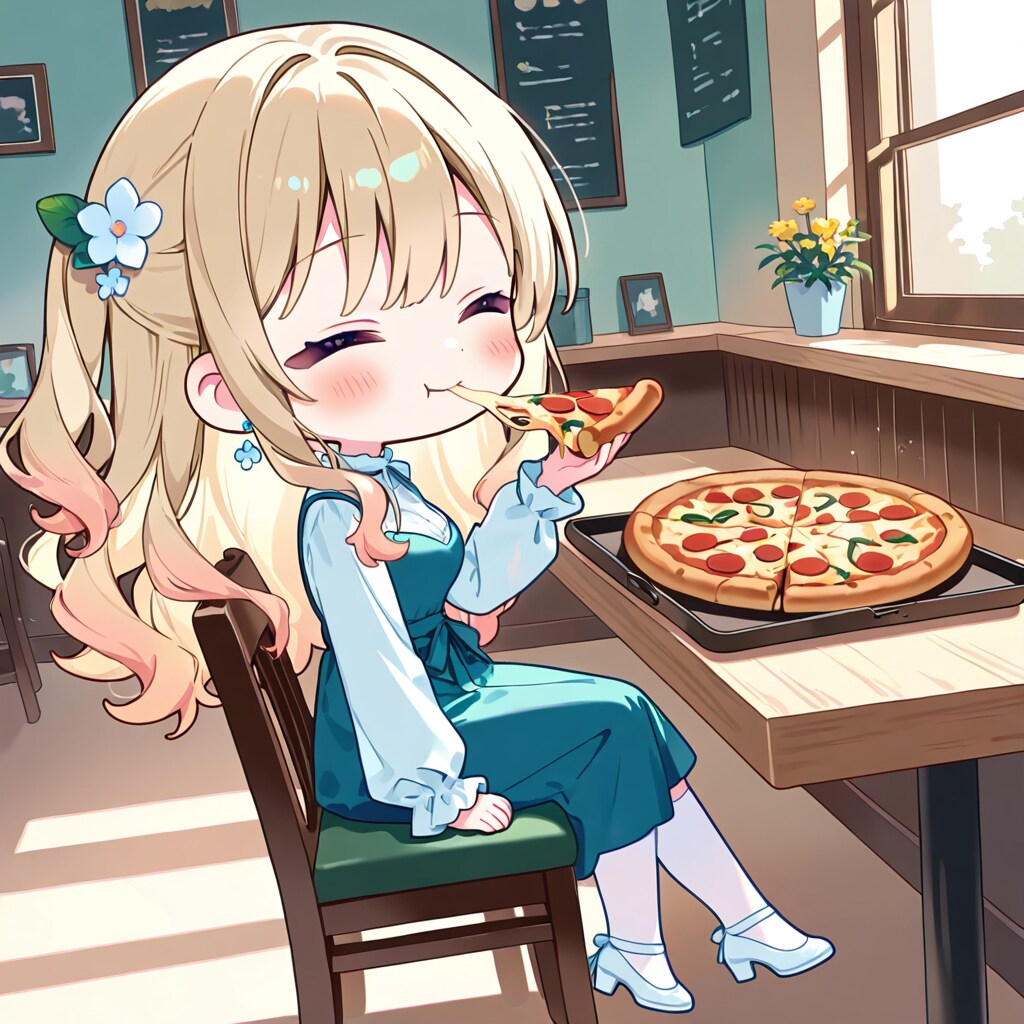 ピザもぐもぐ🍕