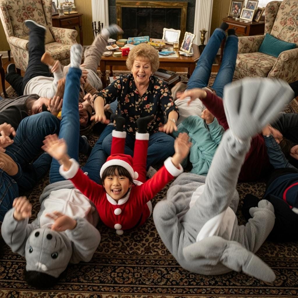 みんなでジタバタ