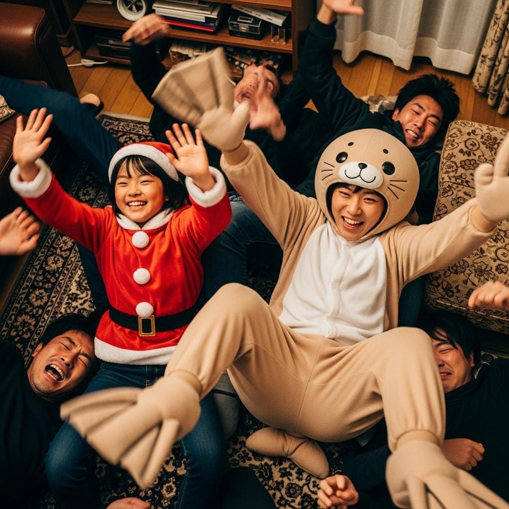 みんなでジタバタ