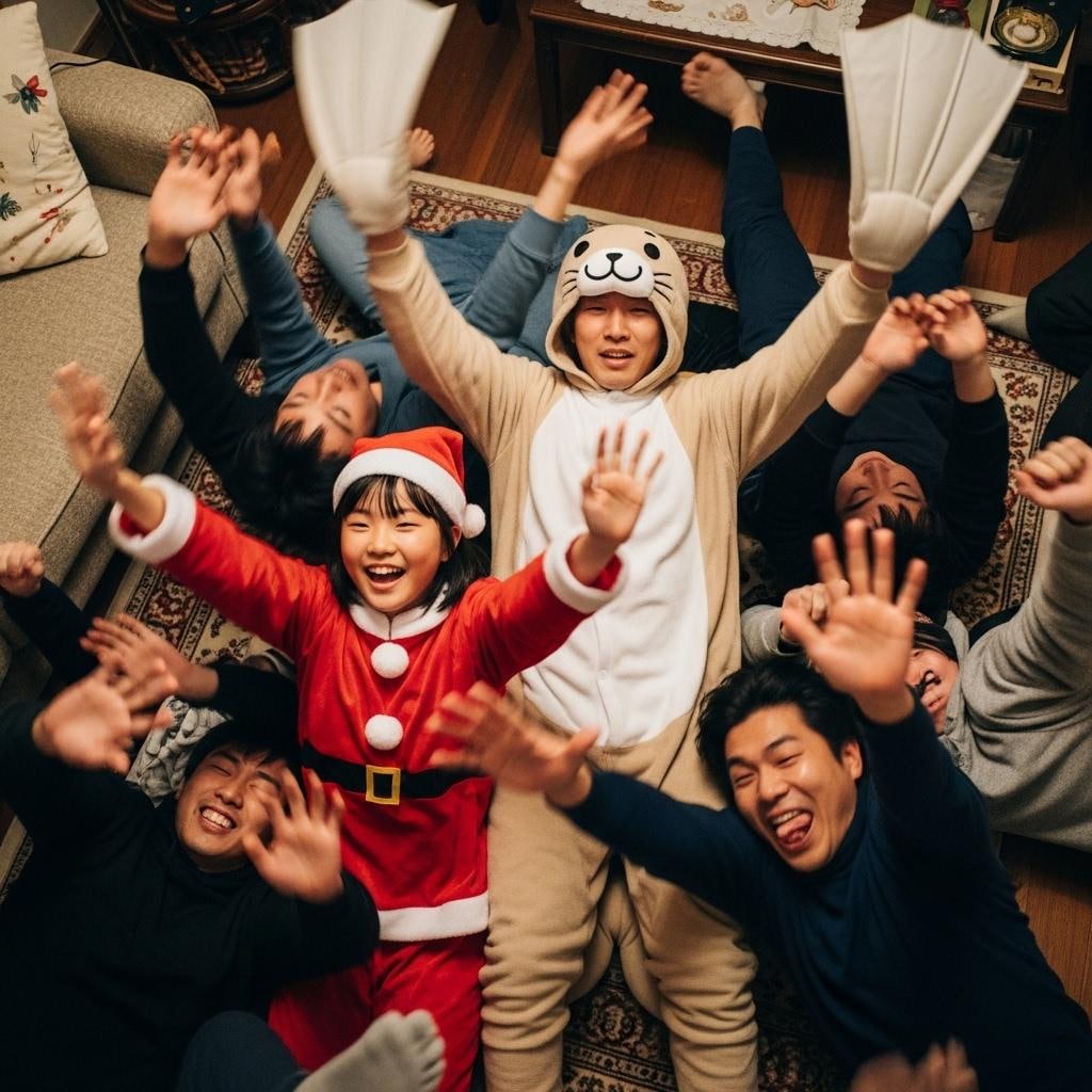 みんなでジタバタ