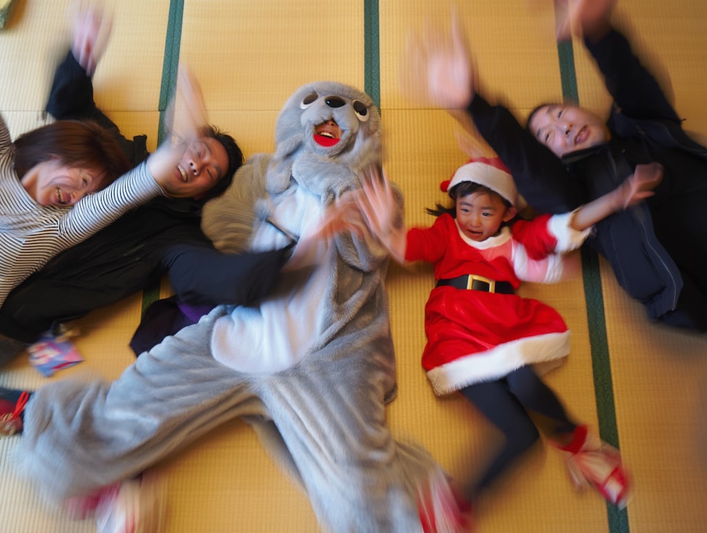 みんなでジタバタ