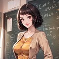 学校での川上先生 3枚目