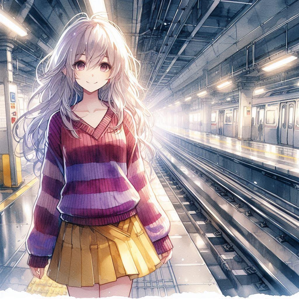 白髪の可愛い女の子【34】 | の人気AIイラスト・グラビア