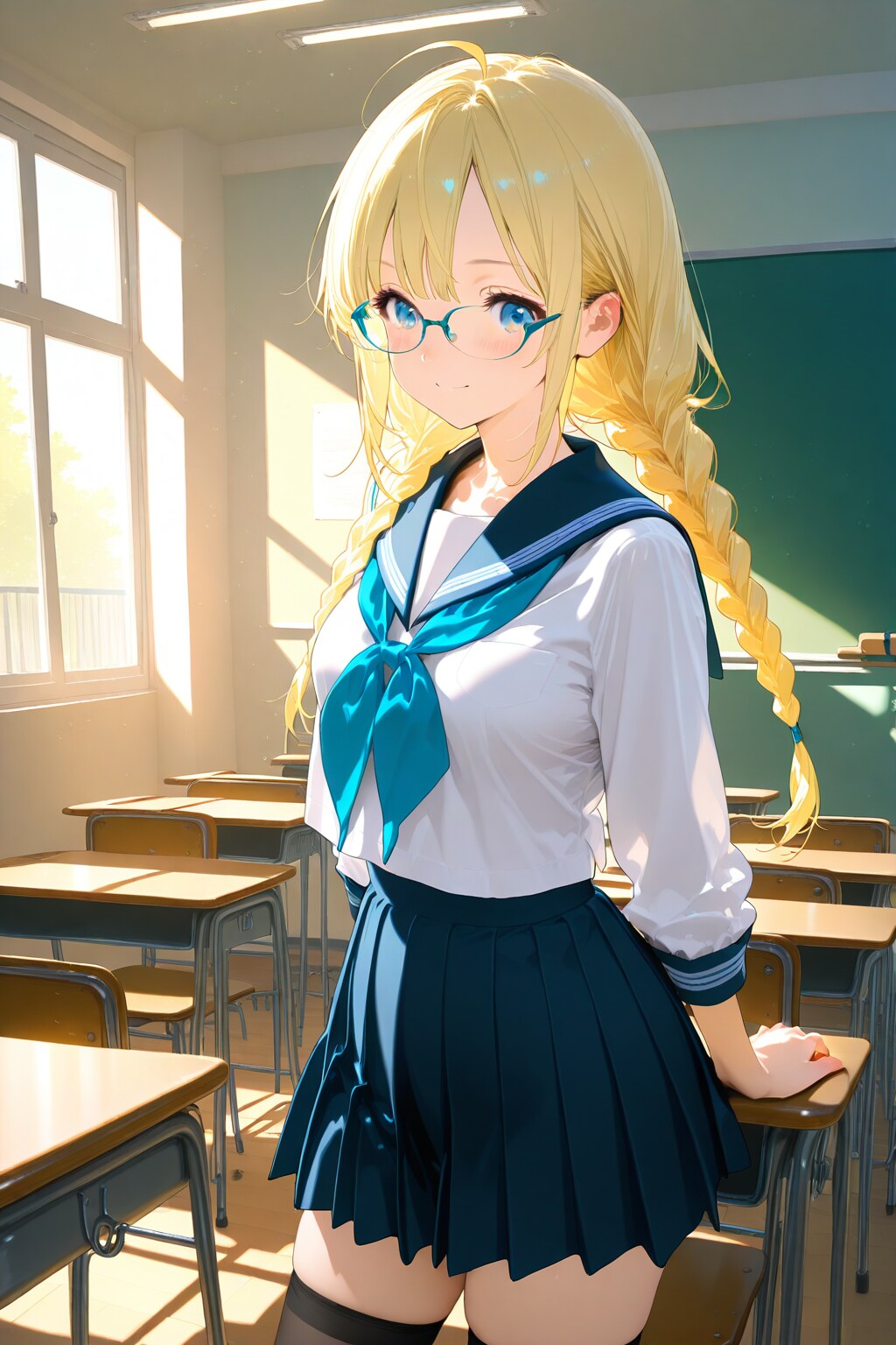 メガネ＆アホ毛子