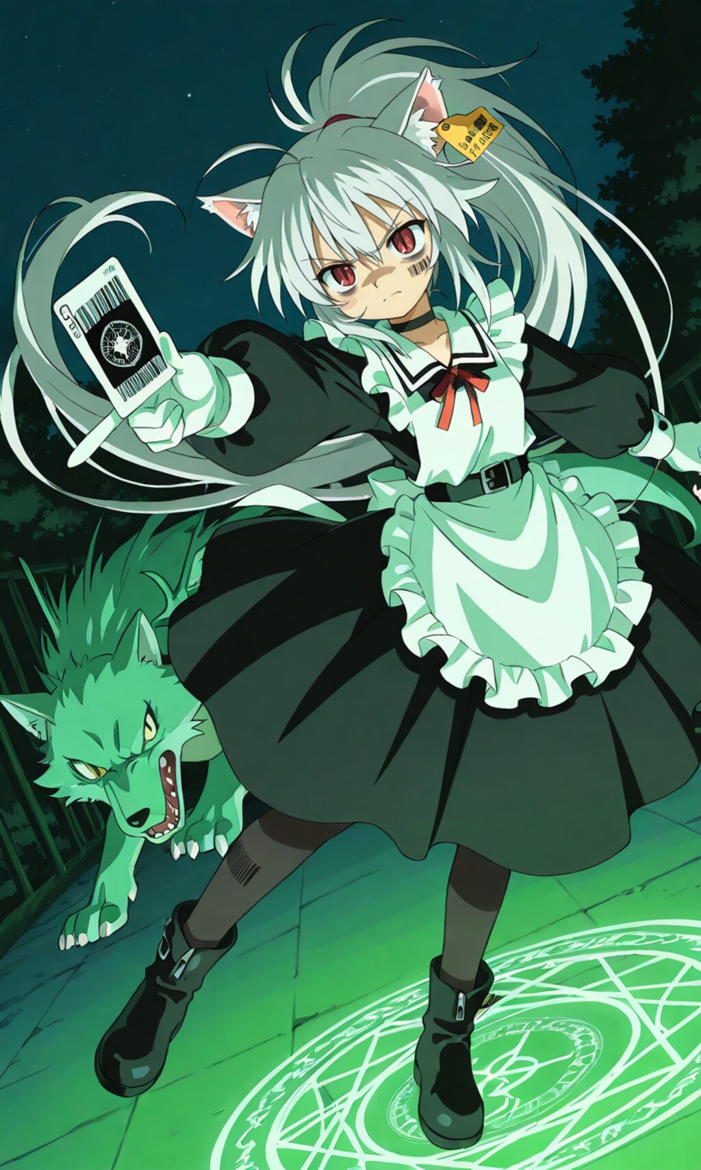 ちょっと前のアニメっぽいメイドさん