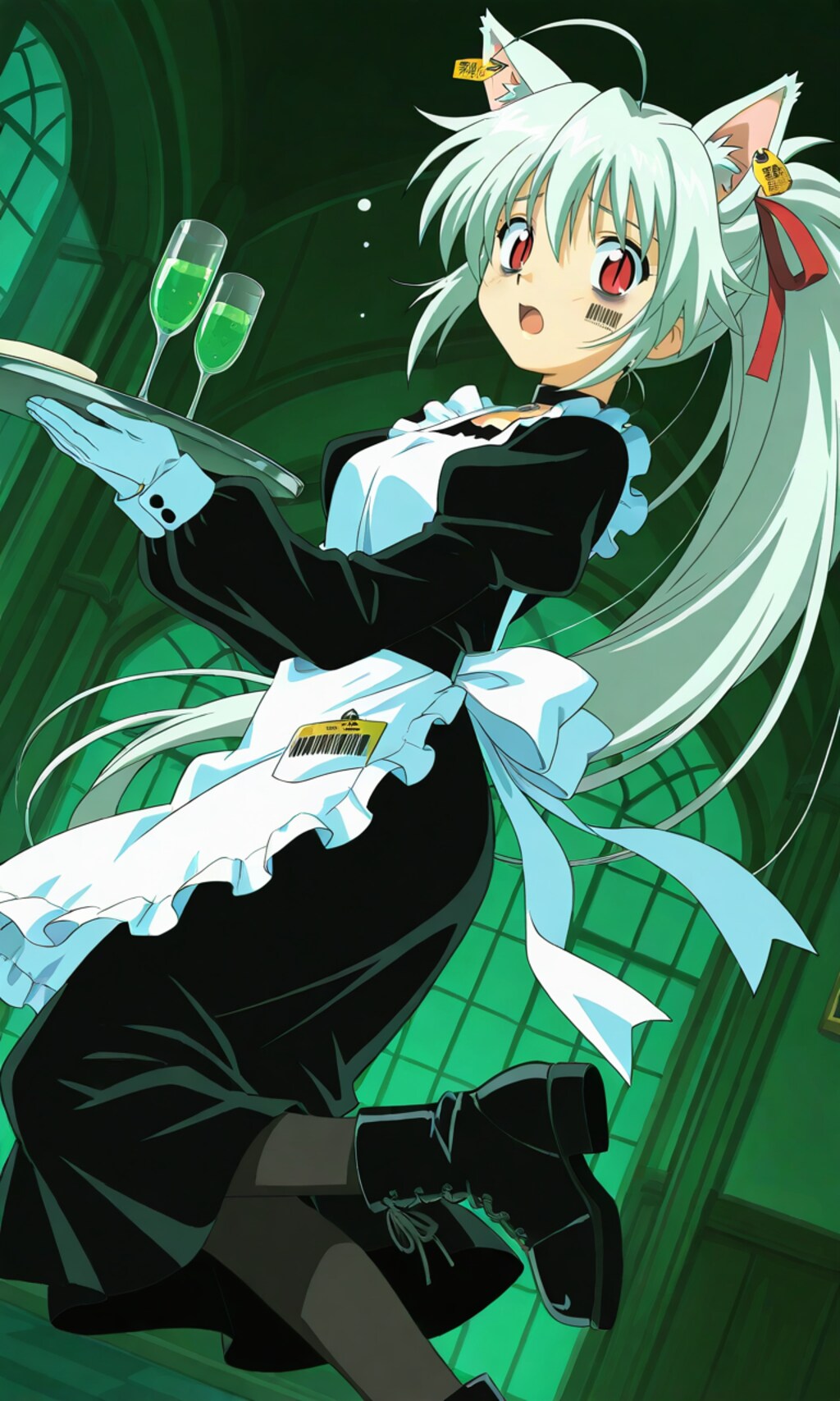 ちょっと前のアニメっぽいメイドさん