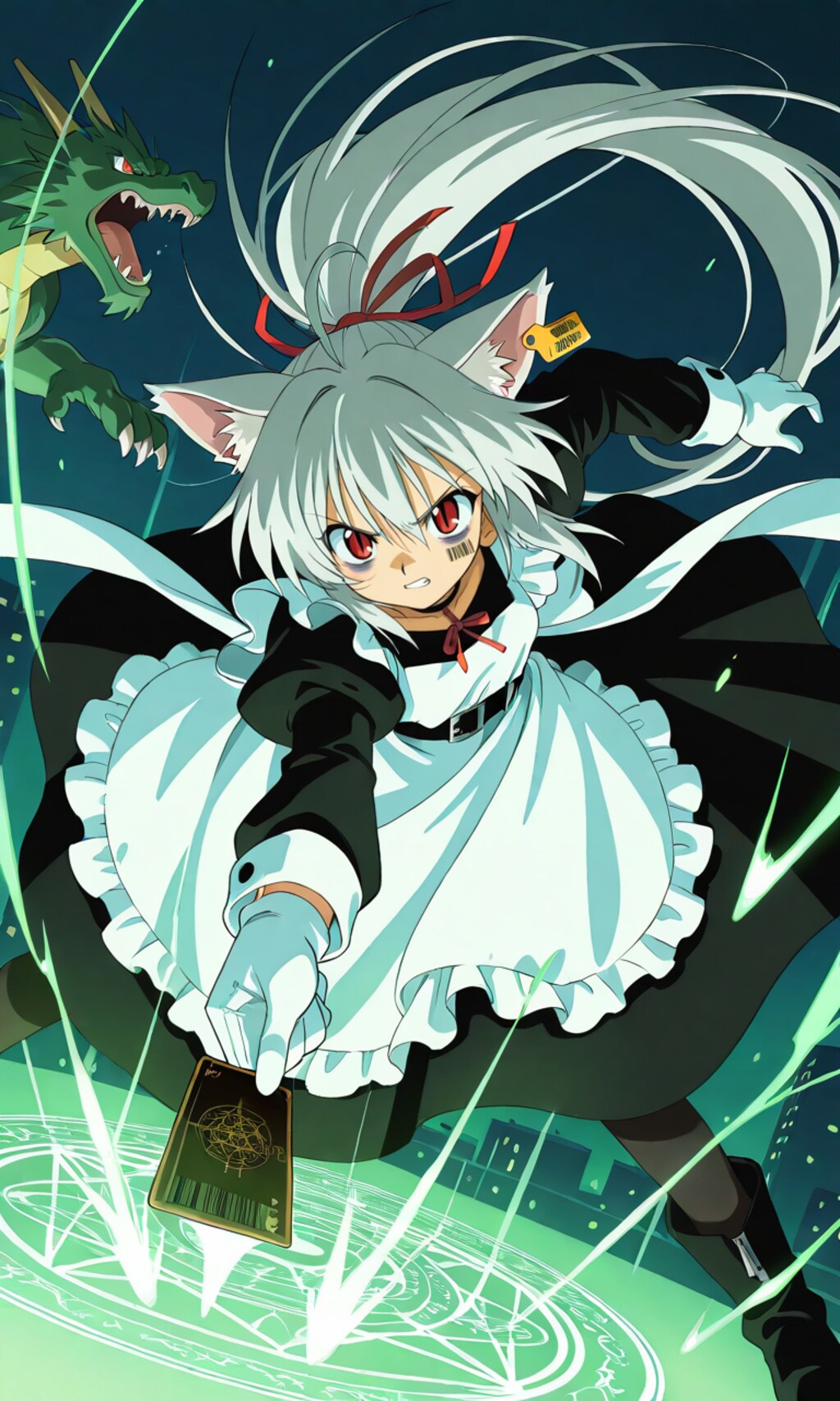 ちょっと前のアニメっぽいメイドさん