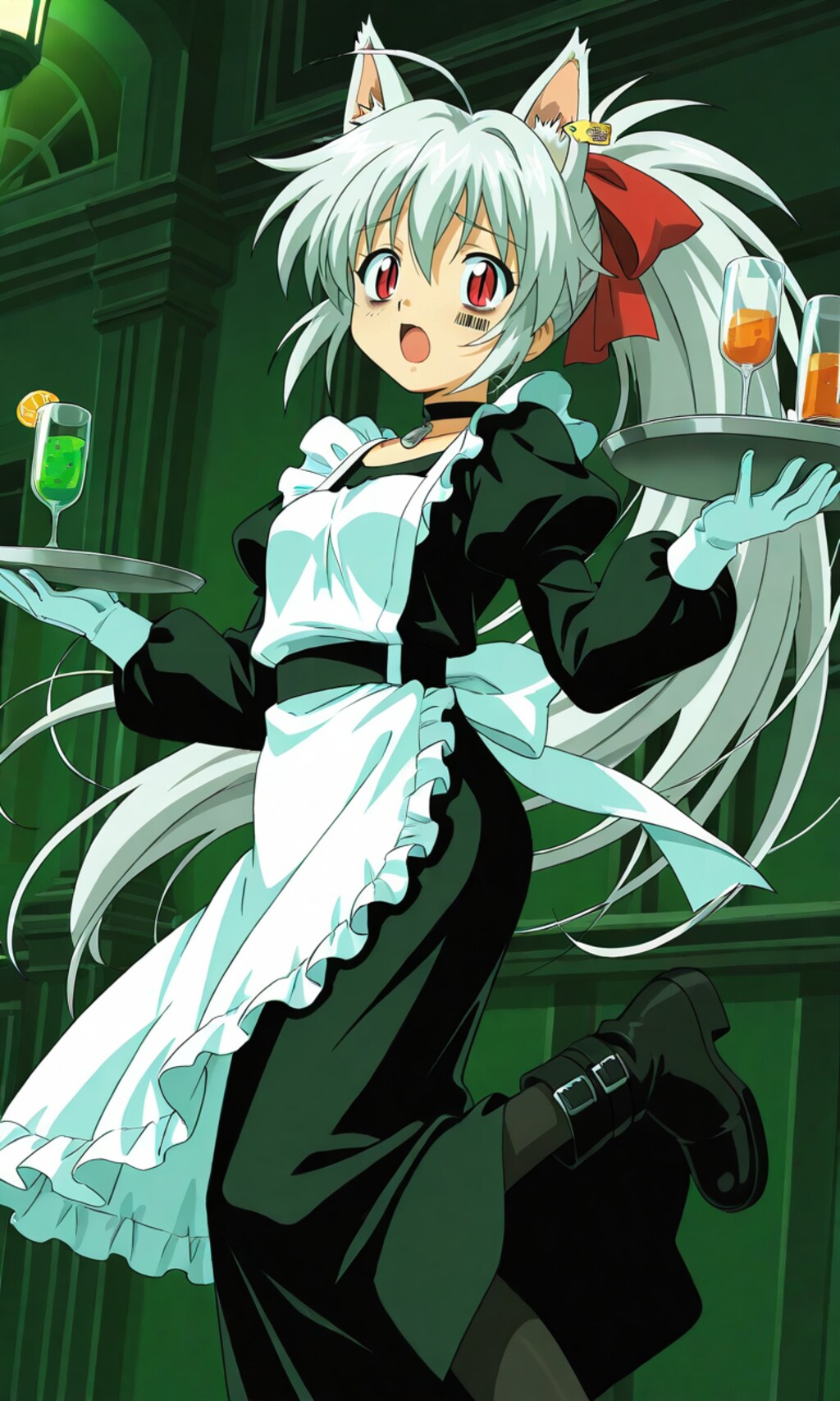 ちょっと前のアニメっぽいメイドさん