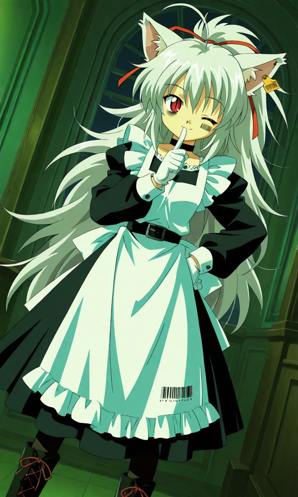 ちょっと前のアニメっぽいメイドさん