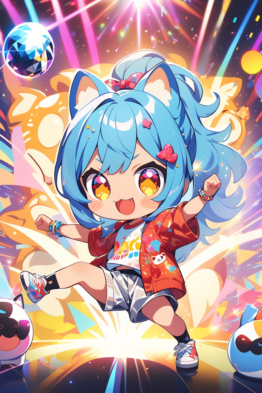 踊る青髪ちゃん | の人気AIイラスト・グラビア