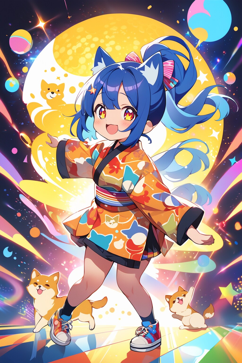 踊る青髪ちゃん