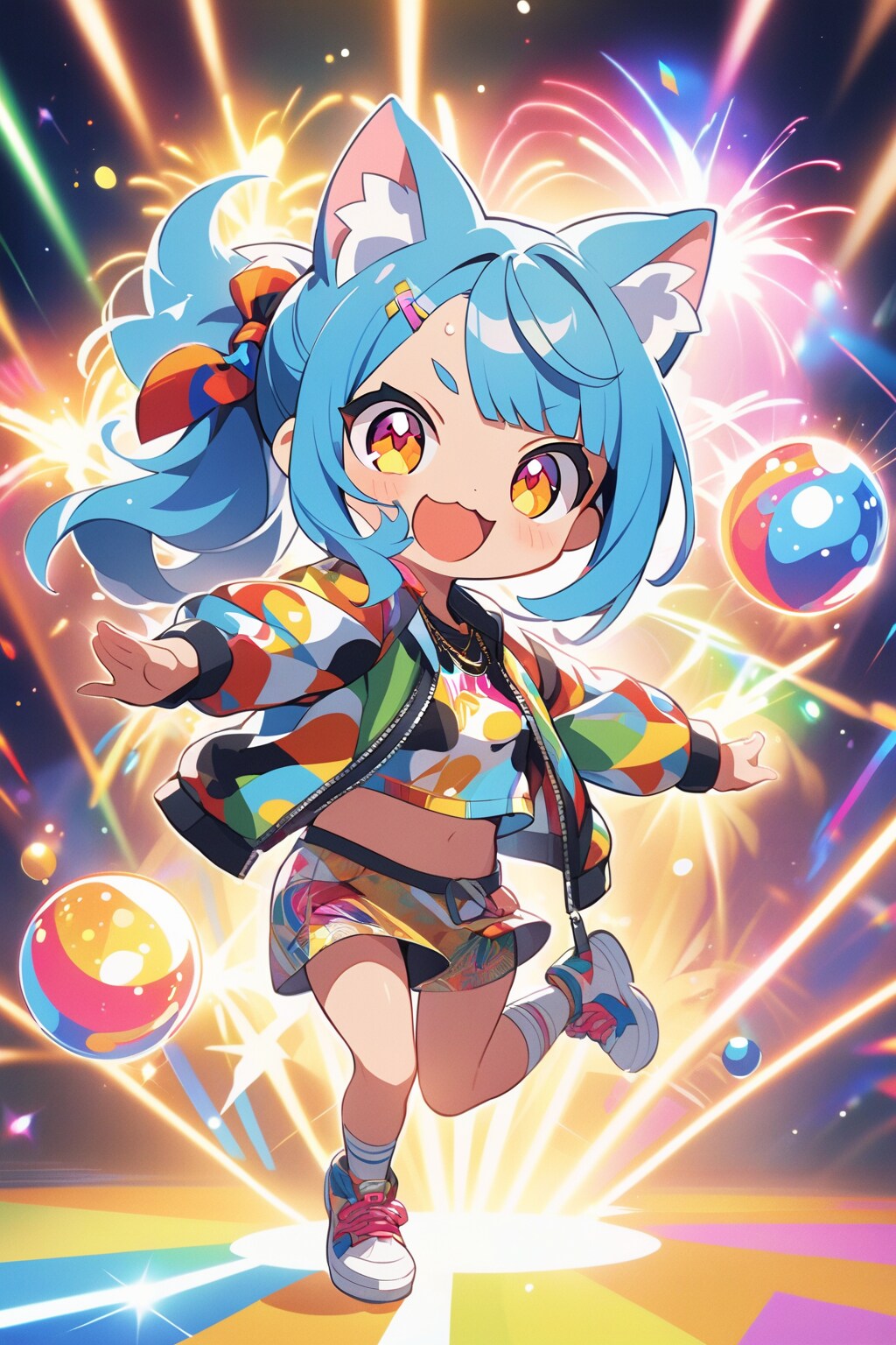 踊る青髪ちゃん