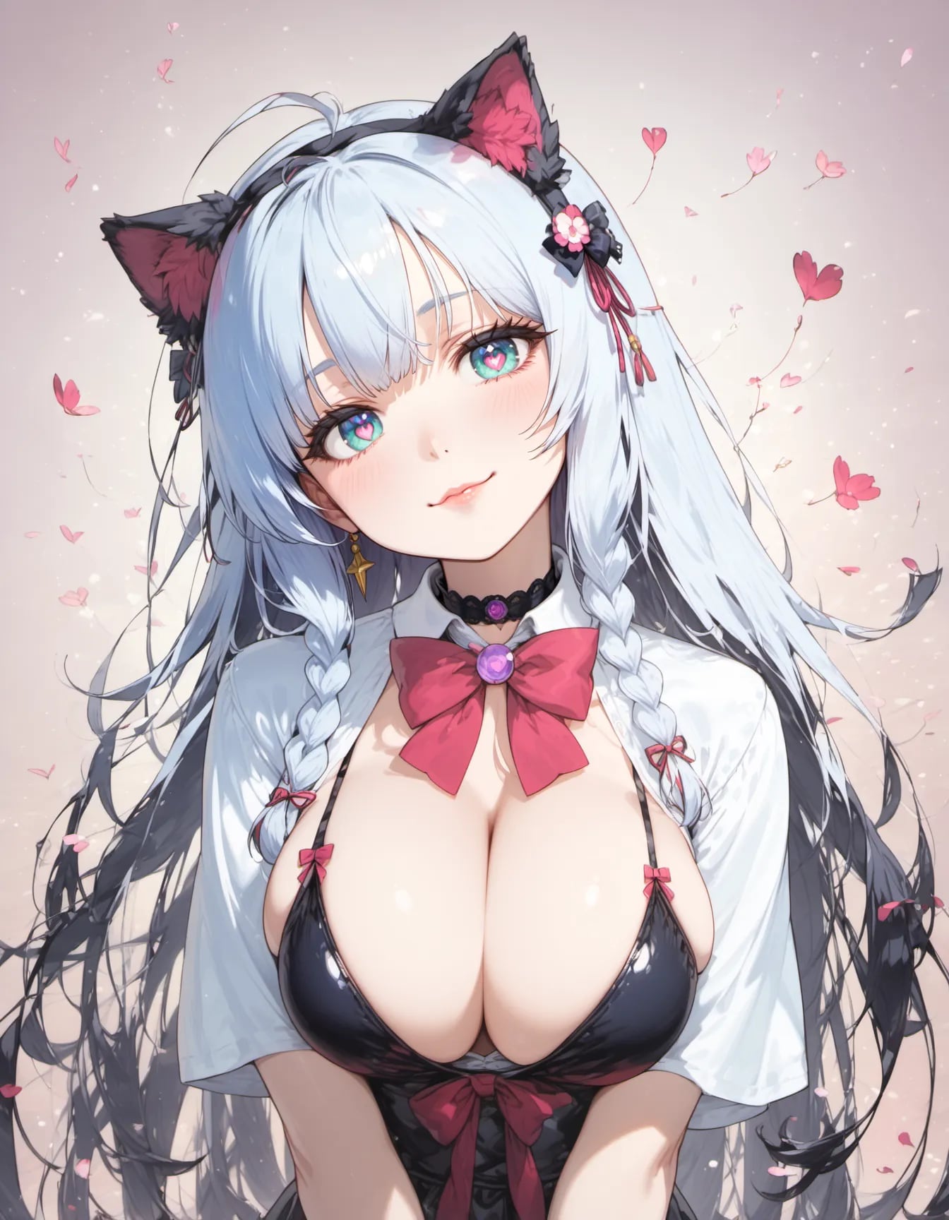 Petals for a Midnight Cat