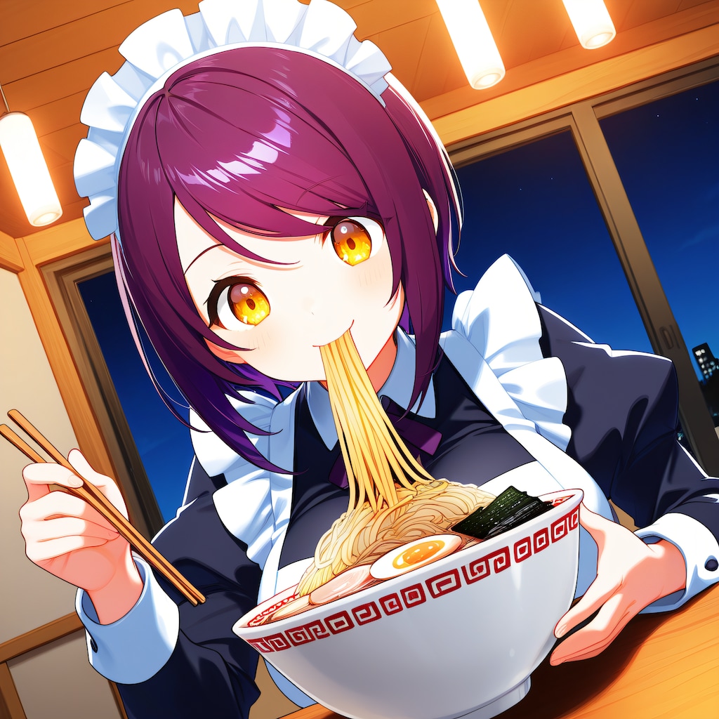 こんばんは（挨拶メイドの芽衣ちゃん）