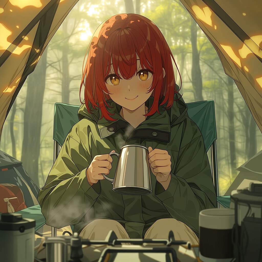 キャンプでおはよう（３）niji7 | の人気AIイラスト・グラビア