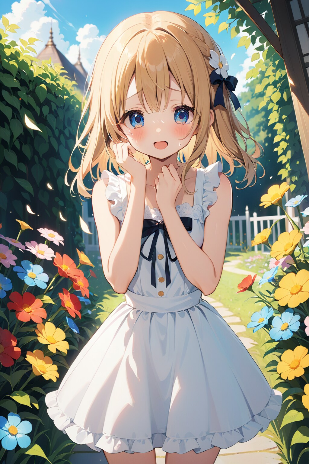 泣いている女性