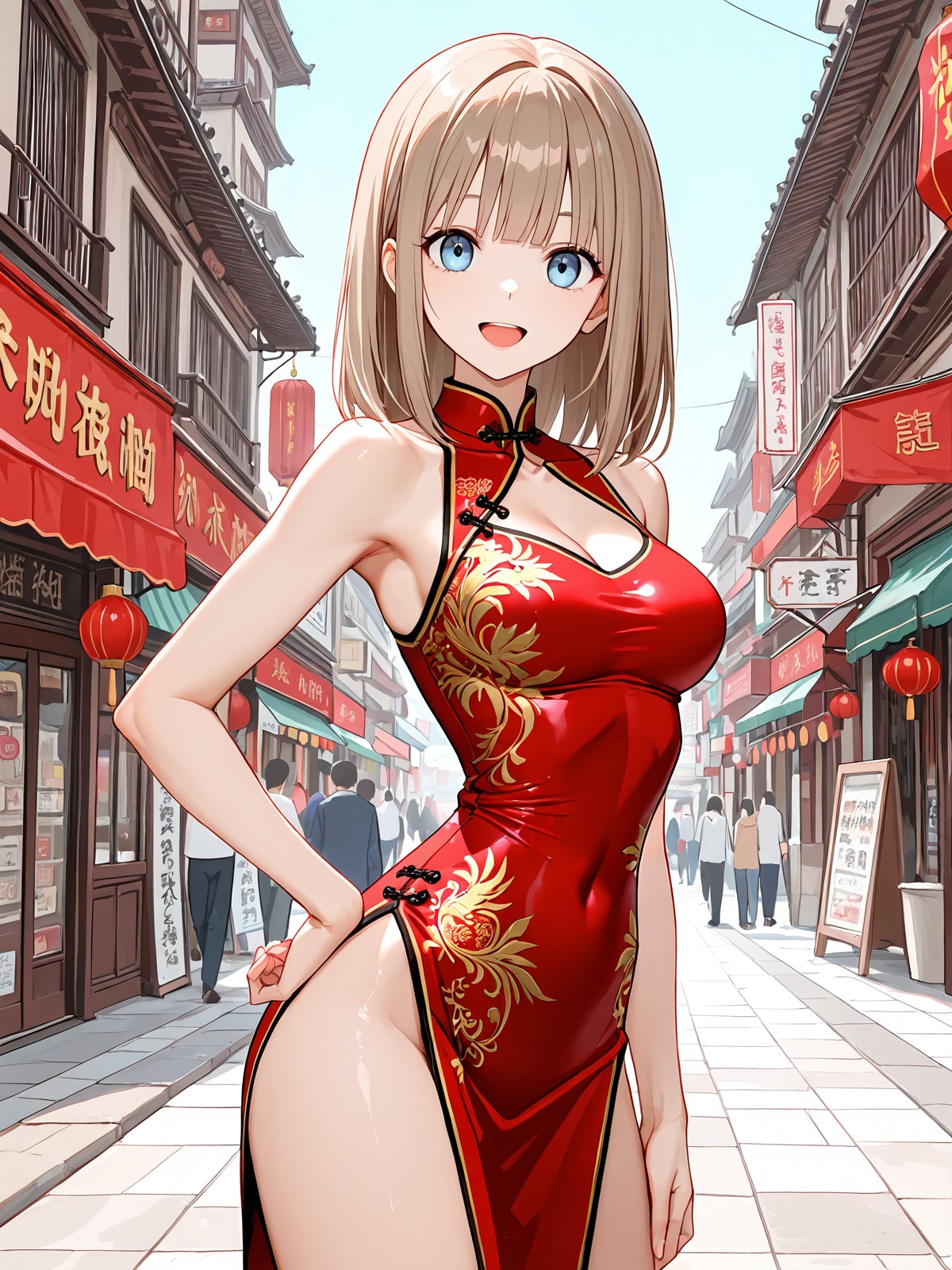 お兄さん、このチャイナドレス似合ってます？