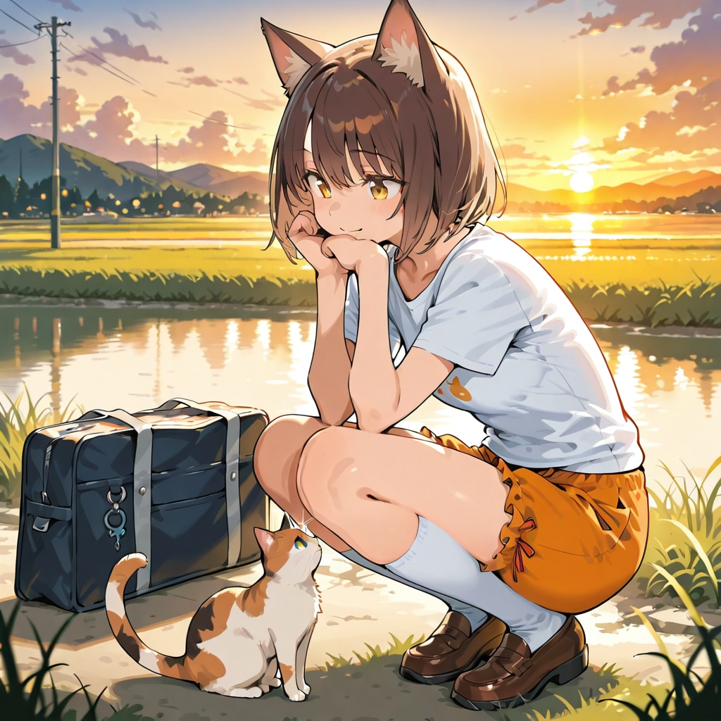 猫耳さんも猫もいる世界