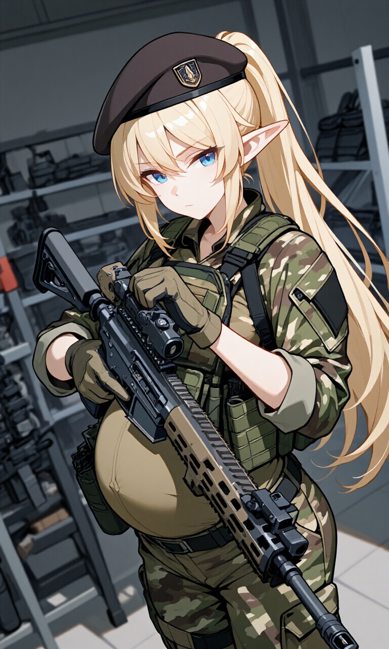 異世界ミリタリー妊婦シリーズその１４４ | の人気AIイラスト・グラビア