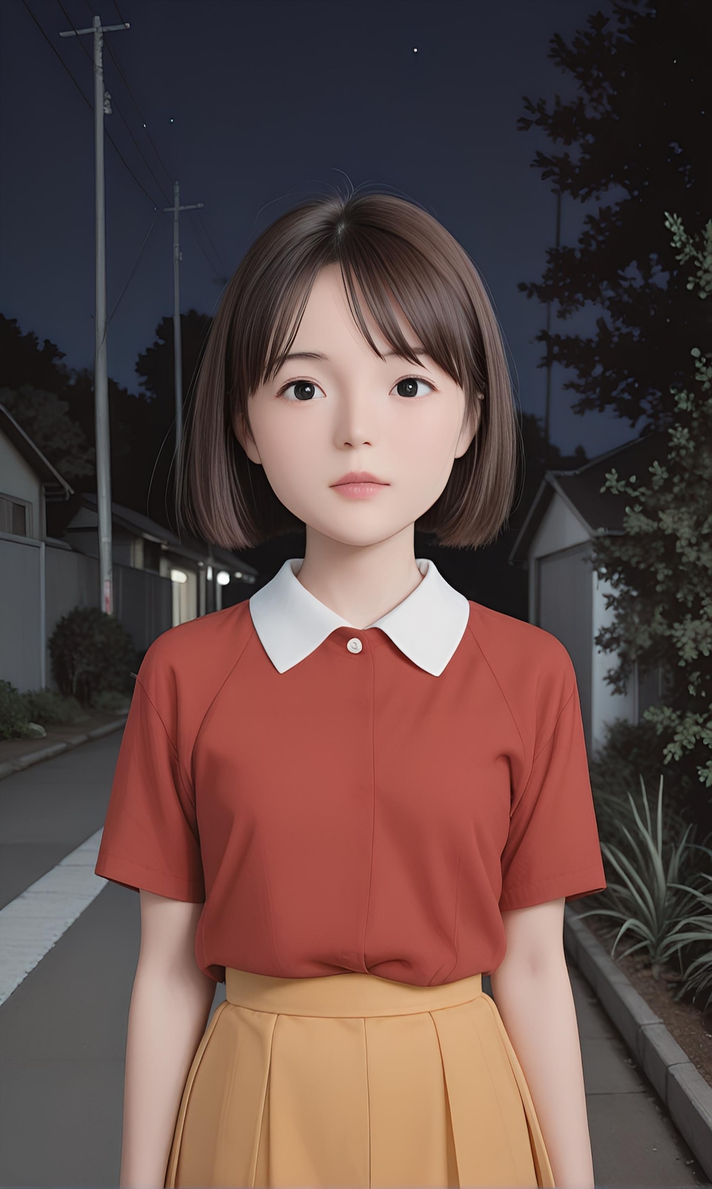 月島雫(耳をすませば)風な女性①