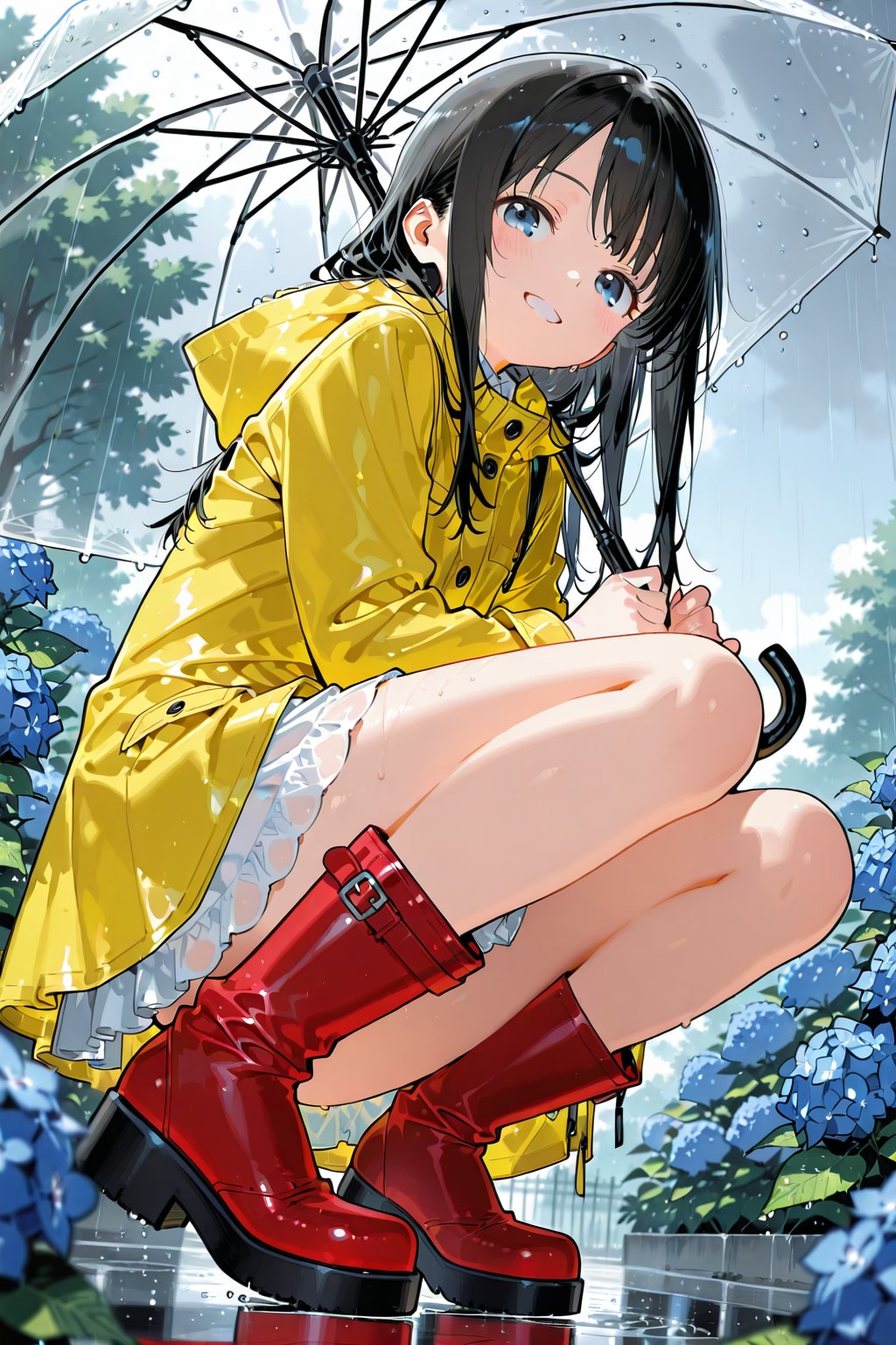 【企画：紫陽花】幼女と雨と紫陽花③