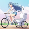 トイレ付 自転車 5枚目
