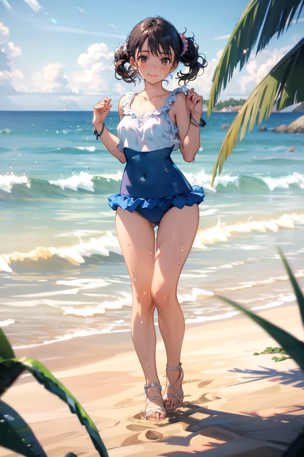 誰も居ない海で