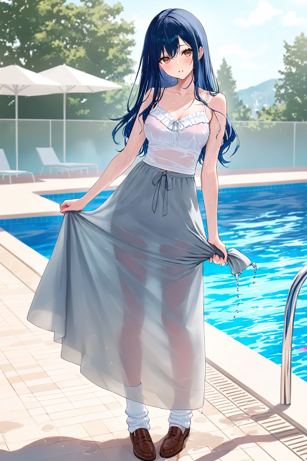 When you swim with clothes on