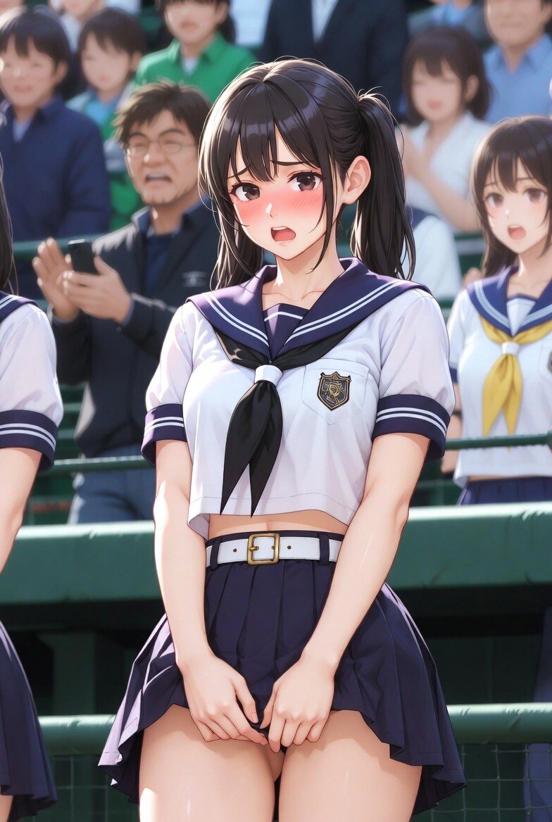 球児に興奮するマネジャー