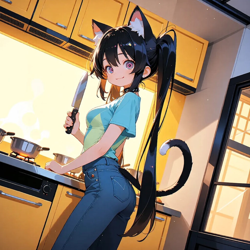 「お昼にするニャ」