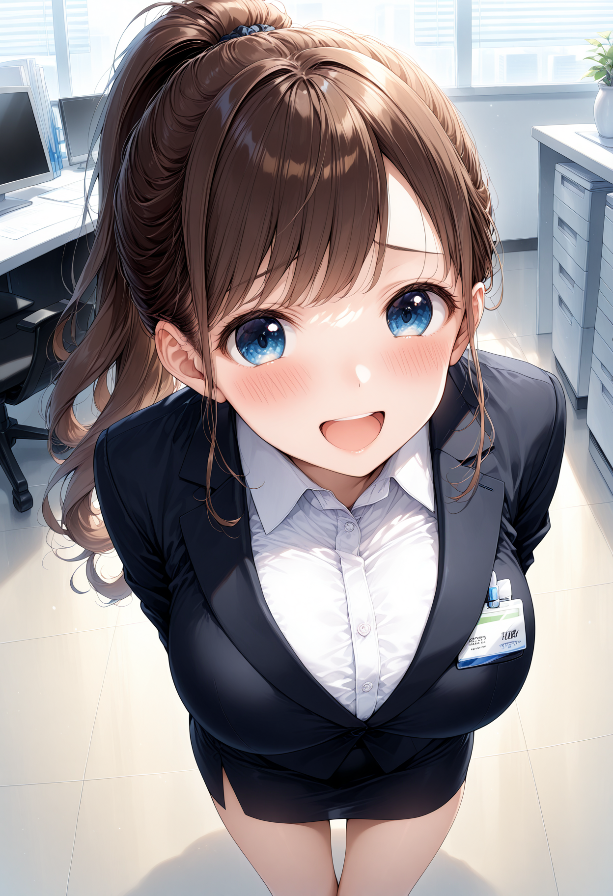 OLポニテちゃん | の人気AIイラスト・グラビア