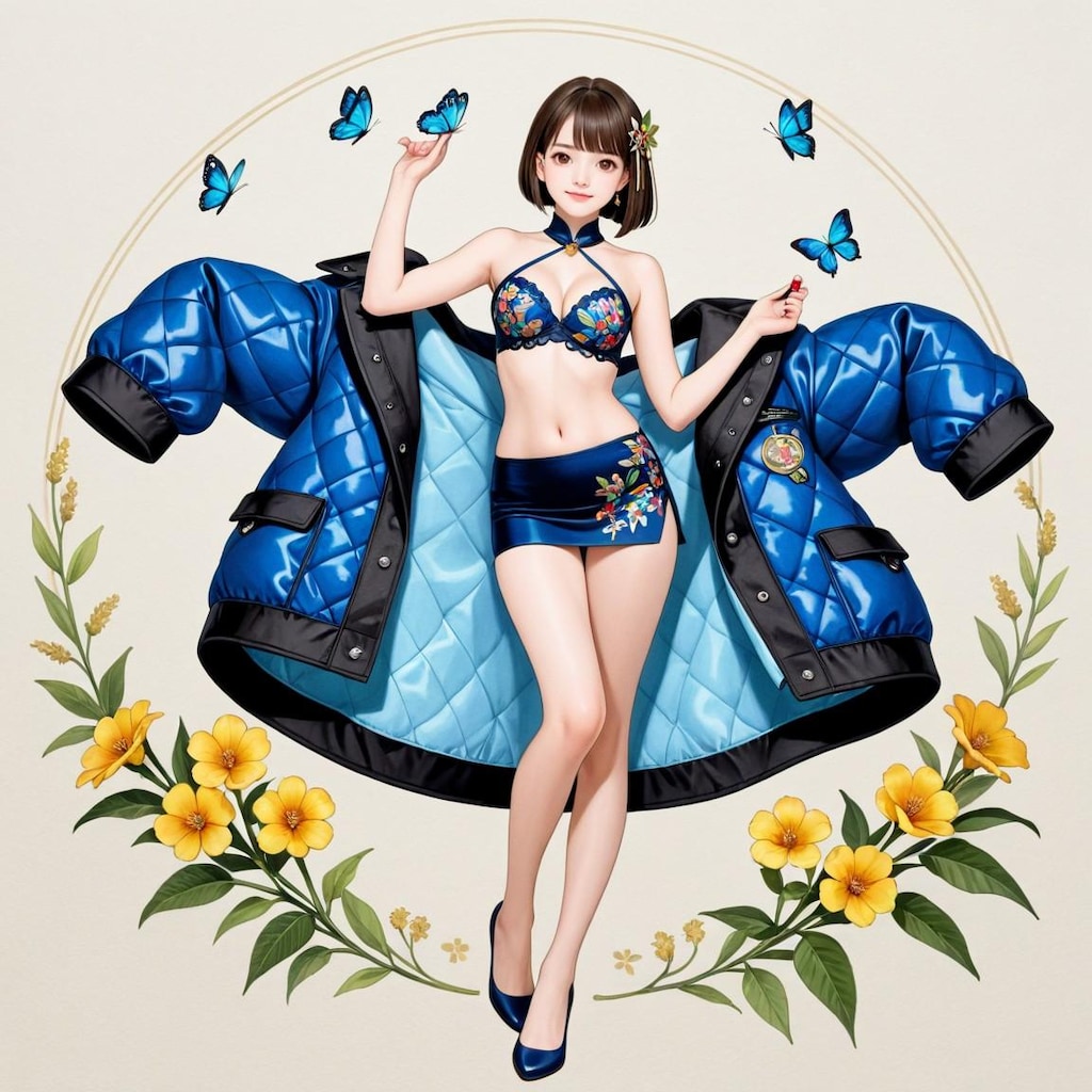 ショートヘア大好き　イラストななちゃん