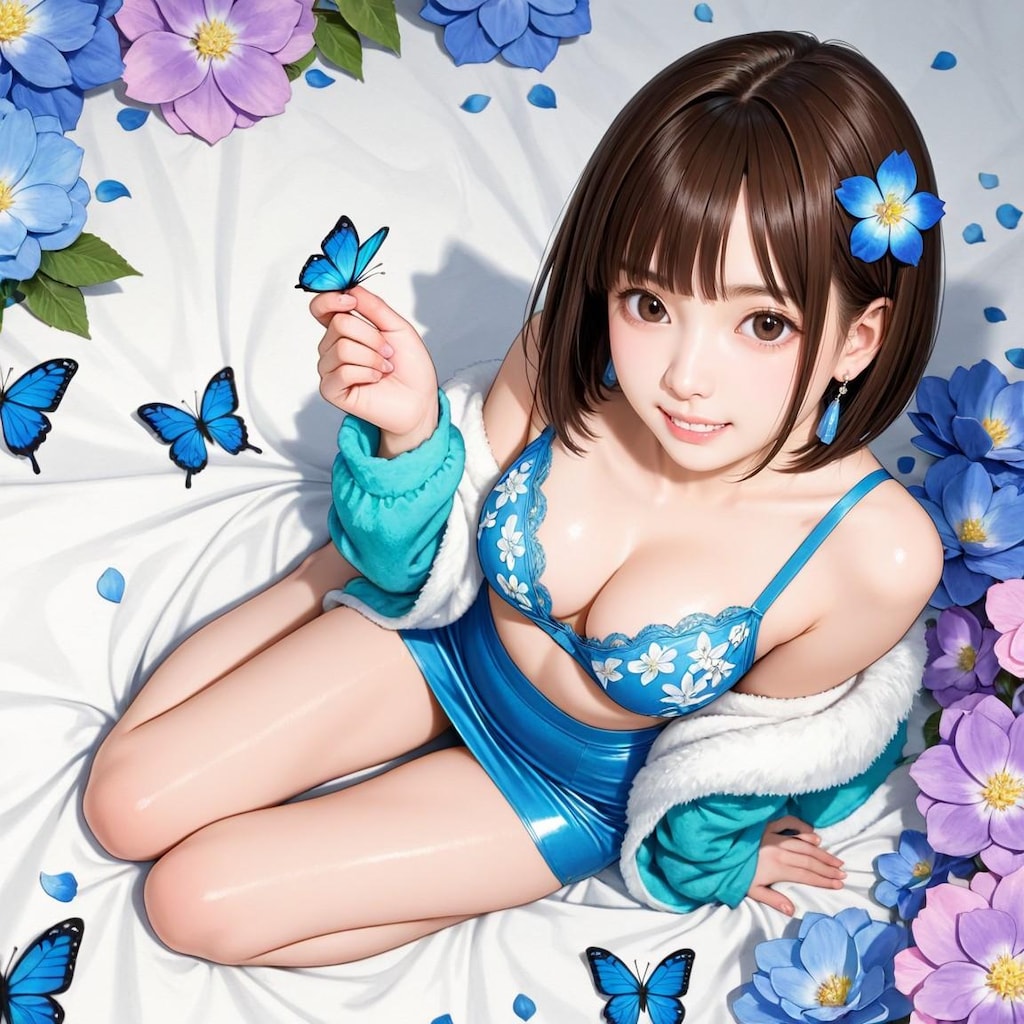 ショートヘア大好き　イラストななちゃん