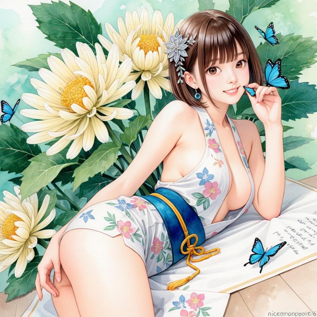 ショートヘア大好き　イラストななちゃん